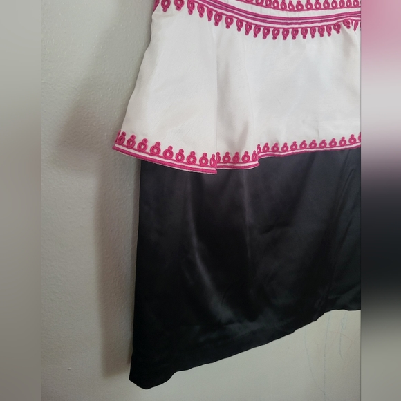 Vintage Pearl of Marchesa Cord Soutache Peplum Mini Dress - Picture 7 of 11